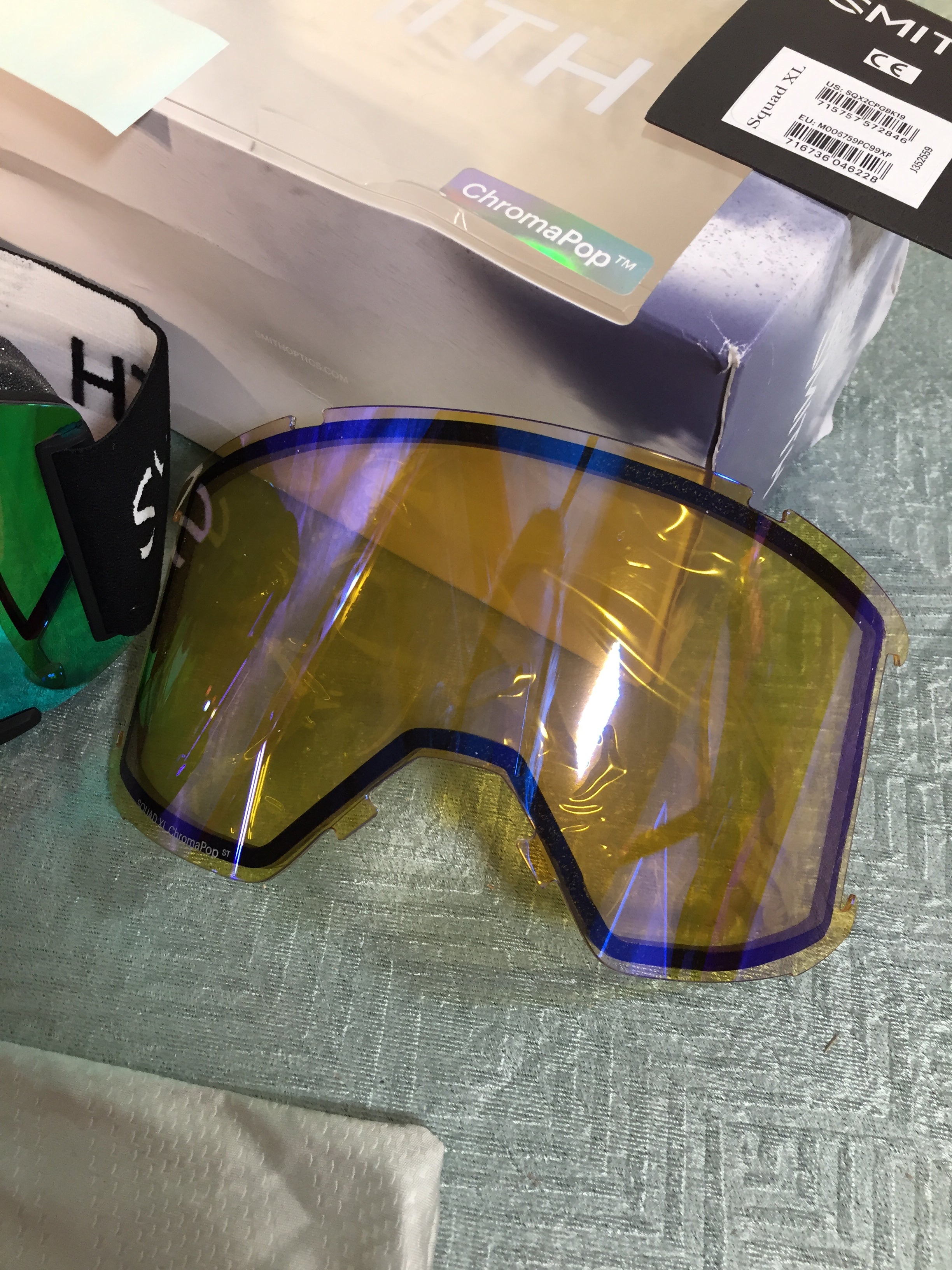 Smith Squad XL Snow Goggle Everyday Green Mirror/Storm Yellow Flash (7567324512494)